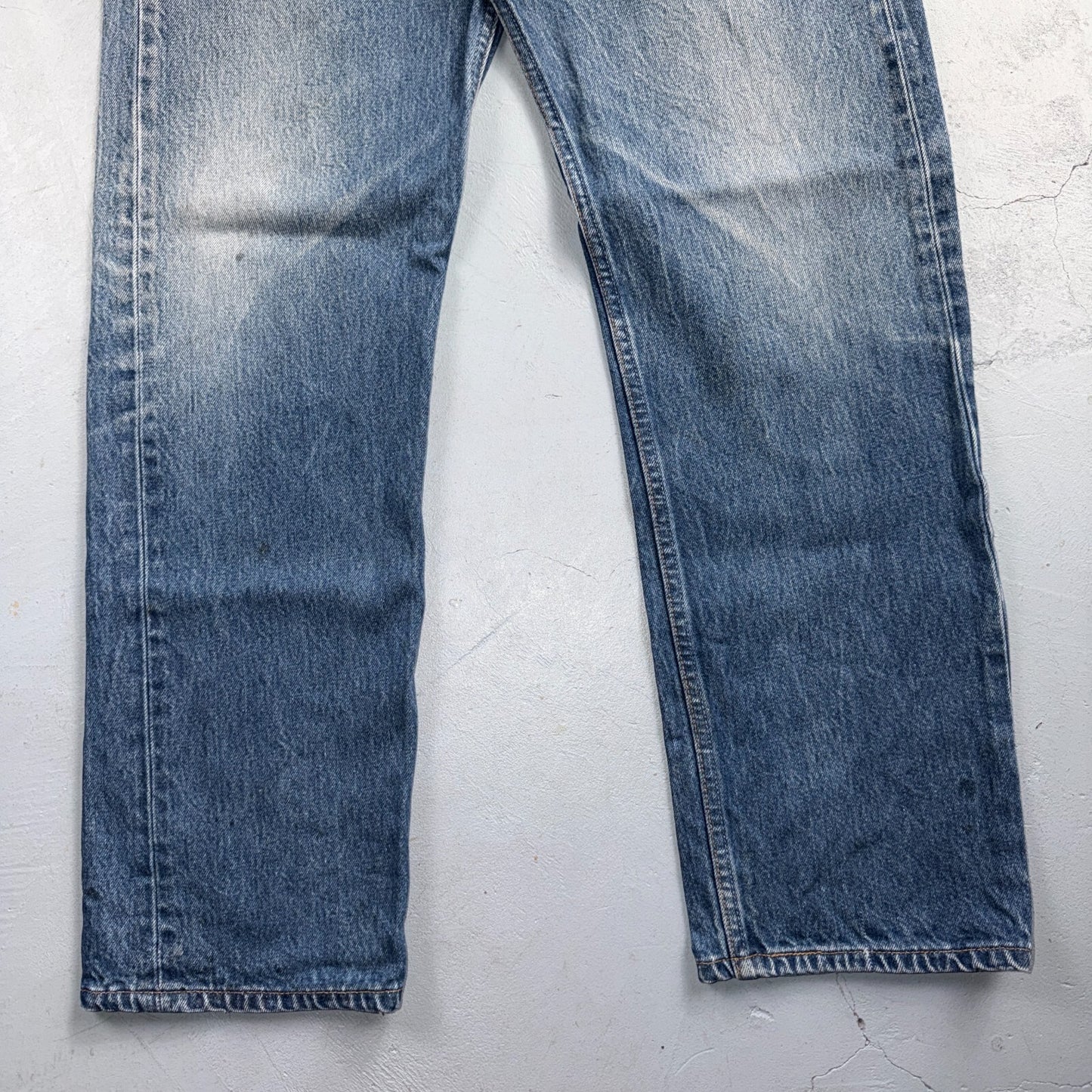Levis 501 Vintage 90s USA XX Straight Leg Jeans Blue Light Wash 34x33 Act 31x28