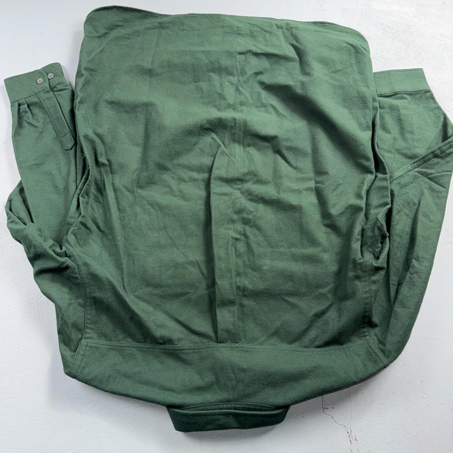 LL Bean VTG Mens XL Chamois Cloth Green Shirt Soft Cozy Flannel Cotton 90s