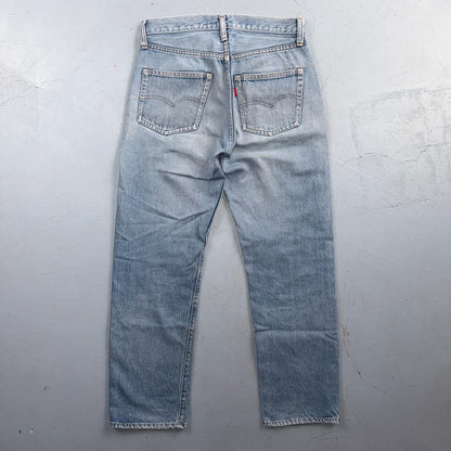 Levis 501 Vintage 80s Redline Selvedge USA XX Jeans Light Wash 30x31 Act 29x27
