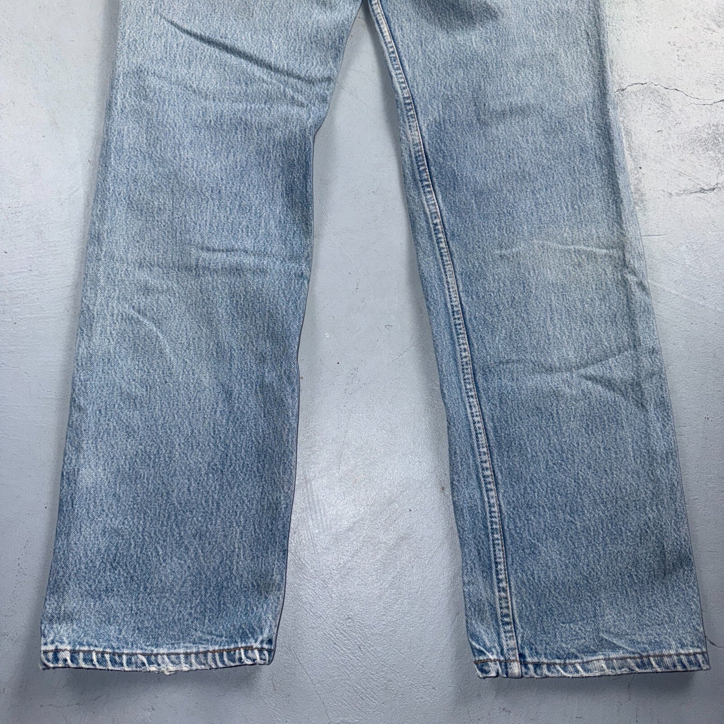 Levis 501 Vintage 90s USA XX Straight Leg Jeans Blue Light Wash 38x38 Act 35x34
