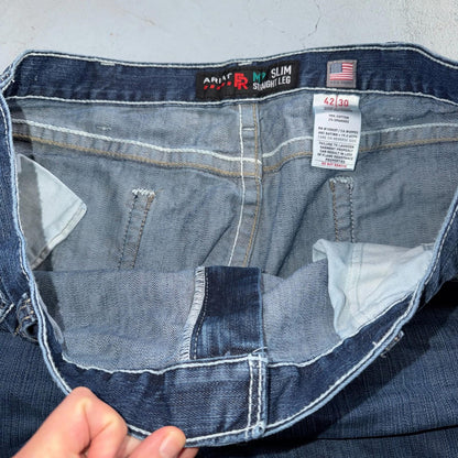 Ariat M7 Slim Straight Leg Jeans Mens 42x30 Blue Denim Pants Cowboy Western 42