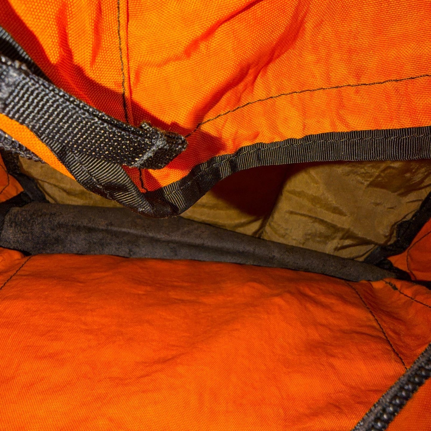 Vintage L.L. Bean Continental Rucksack Orange Backpack Hiking Camping 90s Orca