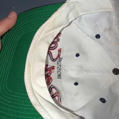 Vintage 90s Boston Red Sox Sports Specialties Script SnapBack Hat Cap MLB Twill