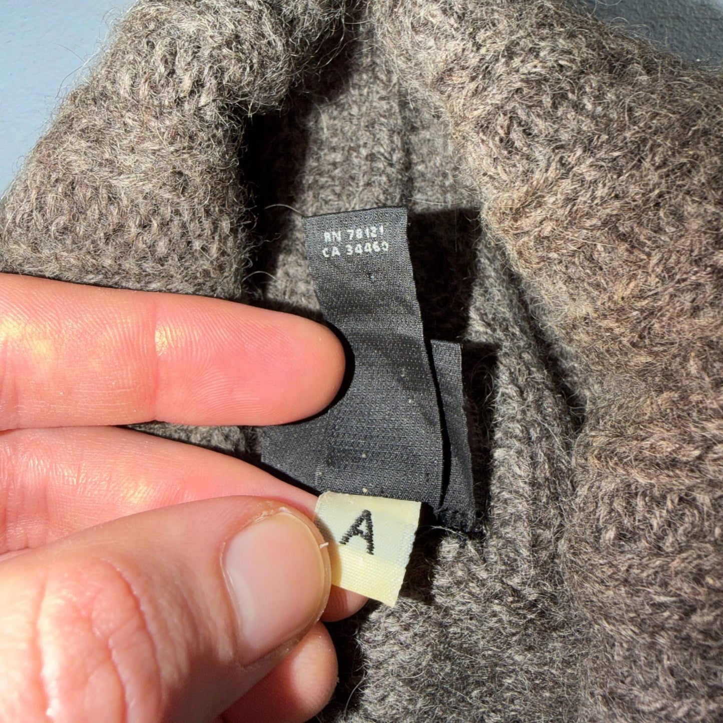 Eileen Fisher 100% Baby Alpaca Turtleneck Sweater Brown Size Small Luxury