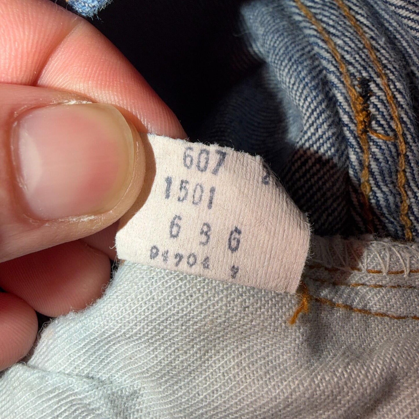 Levis 501 Vintage 80s Redline Selvedge USA XX Jeans Dark Wash 34x38 Act 31x34