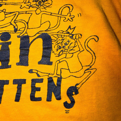 Kickin Kittens 1960s VTG T Shirt 60s 70s Rockabilly Susie Cotton Cats Animals
