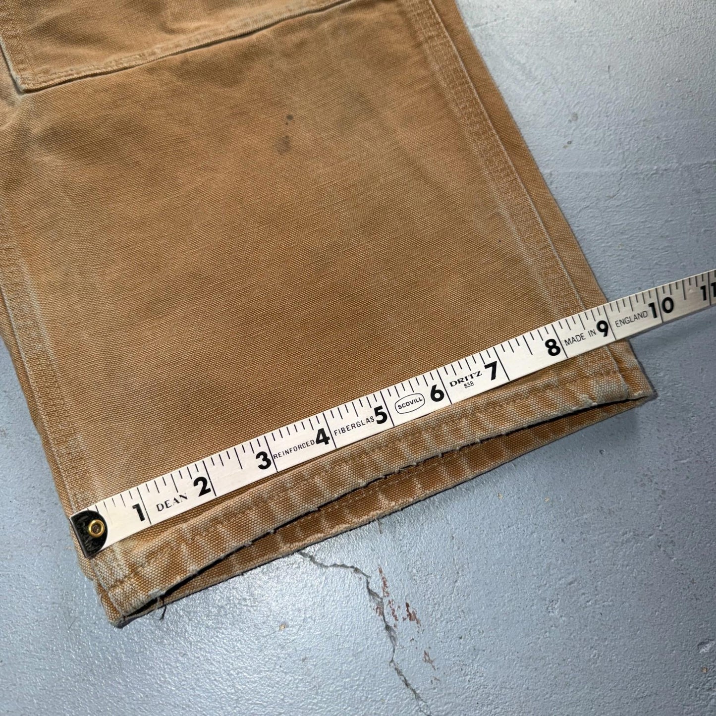Carhartt VTG Double Knee Carpenter Pants B01 USA BRN Brown 36x28 Thrashed