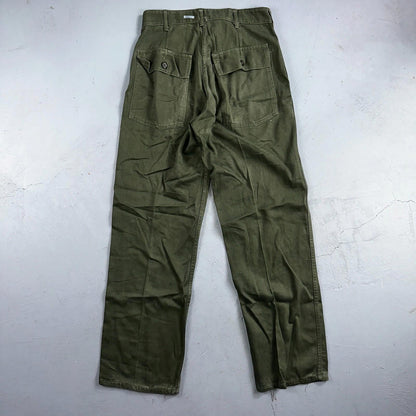 Vintage 1960s 70s Vietnam OG 107 Fatigue Pants 60s Zipper Fly Act 39x31