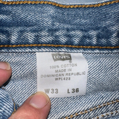 Levis 501 Vintage Y2K XX Straight Leg Jeans 33x36 Light Wash 2000s Act 31x31