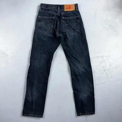 Levis 501 Vintage 90s Mexico Straight Leg Jeans 29x32 Y2K Dark Wash Act 28x31