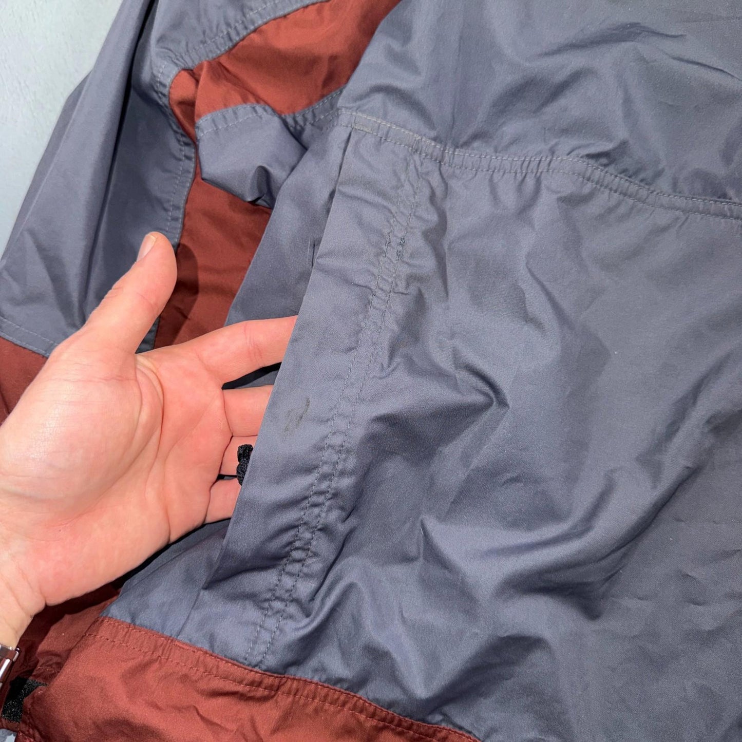 Nike ACG Half-Zip Anorak Jacket Mens M Gray Windbreaker Hiking Outdoor VTG 90s