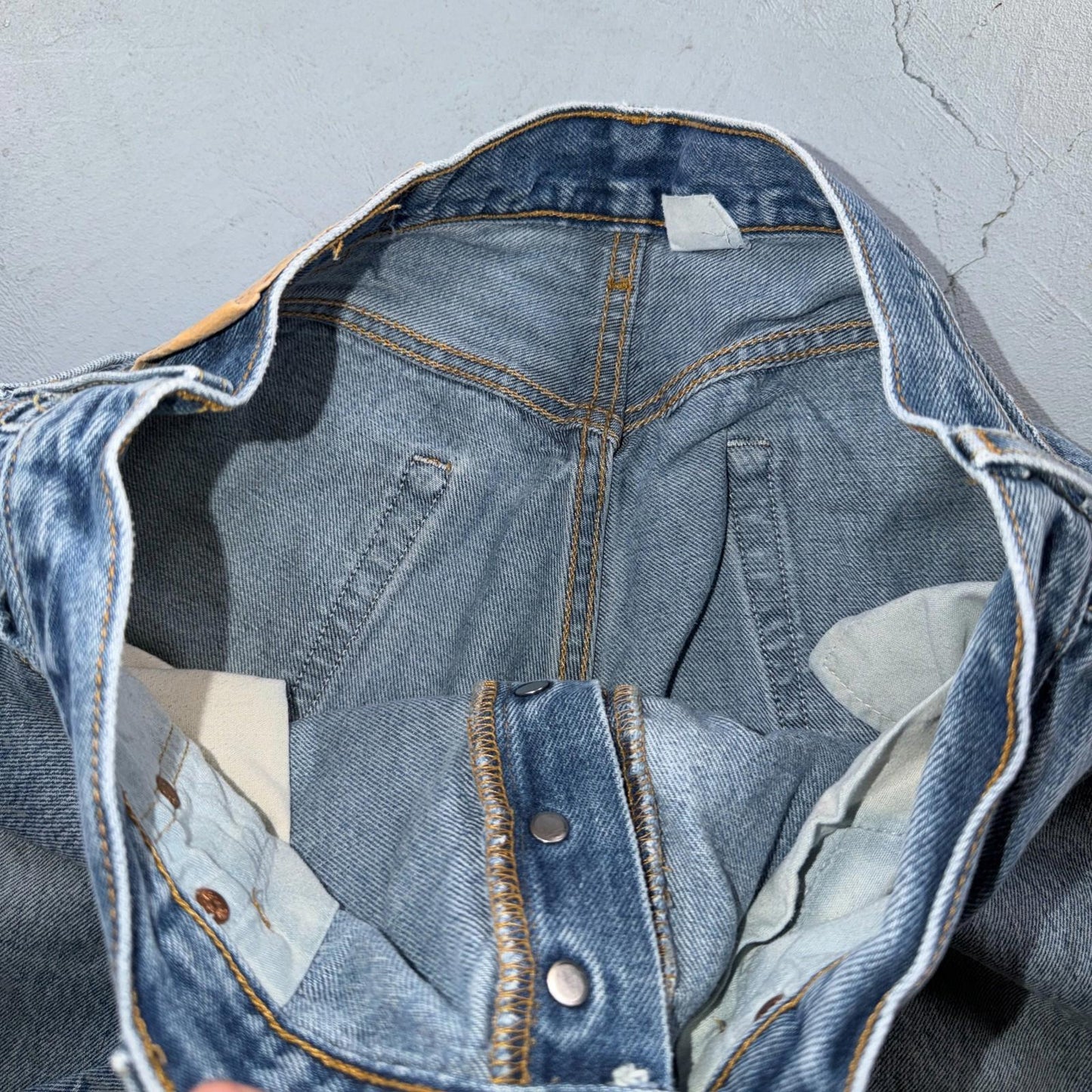 Levis 501 Vintage Y2K Mexico Straight Leg Jeans 35x34 90s Light Wash Act 32x29
