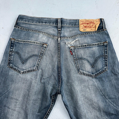 Levis 501 Vintage Y2K XX Straight Leg Jeans Blue Med Wash 33x32 Act 32x31