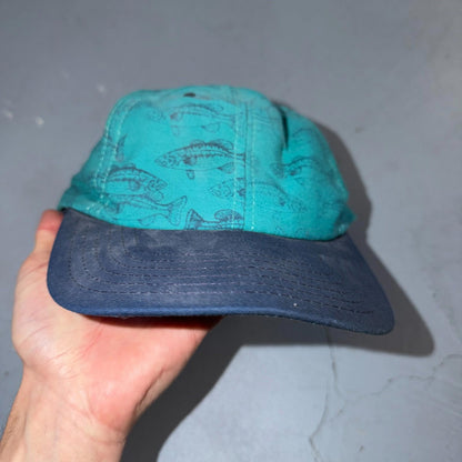 Bass Fishing VTG Hat Baseball Cap Snapback Oregon Outdoors Hunting Hunt Fish USA