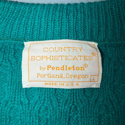 Pendleton 90s Angora Wool COUNTRY SOPHISTICATES Womens Cardigan Size L USA