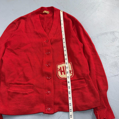 VTG Broadway Knitting Mills Mens S/M Cardigan 50s 60s Grunge Rockabilly Mod