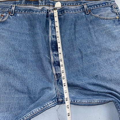 Levis 501 Vintage 90s Mex XX Straight Leg Jeans Blue Light Wash 56x32 Act 50x28