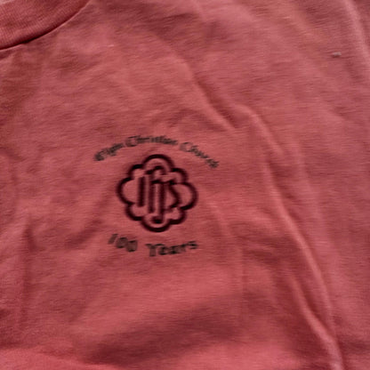 Church Elgin Oregon Vintage T Shirt Anvil Single Stitch Pink Cool Jesus Love Rap