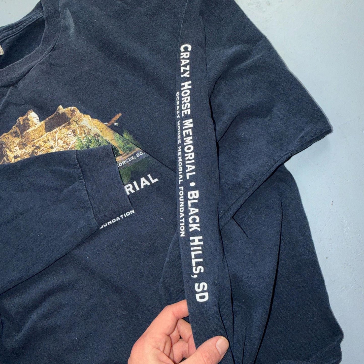Crazy Horse Memorial Black Hills SD Vintage T Shirt Single Stitch Men's XL