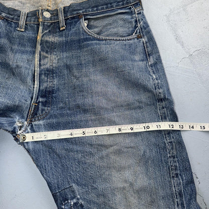 Levis 501 Big E Vintage 60s Redline Selvedge USA XX 1960s Jeans 66 Act 35x33