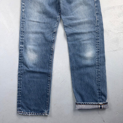 Levis 501 Vintage 80s Redline Selvedge USA XX Jeans Light Wash 29x32 Act 28x29