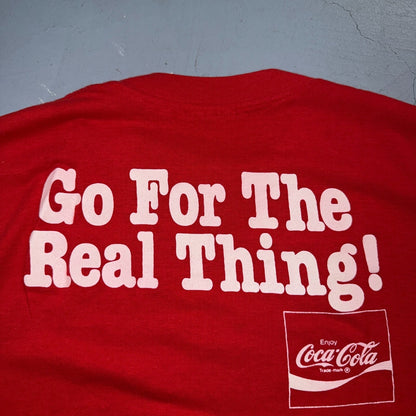 Coke Champion 80s VTG T Shirt Promo Soda Diet Challenger Real Thing 1980s Graphi