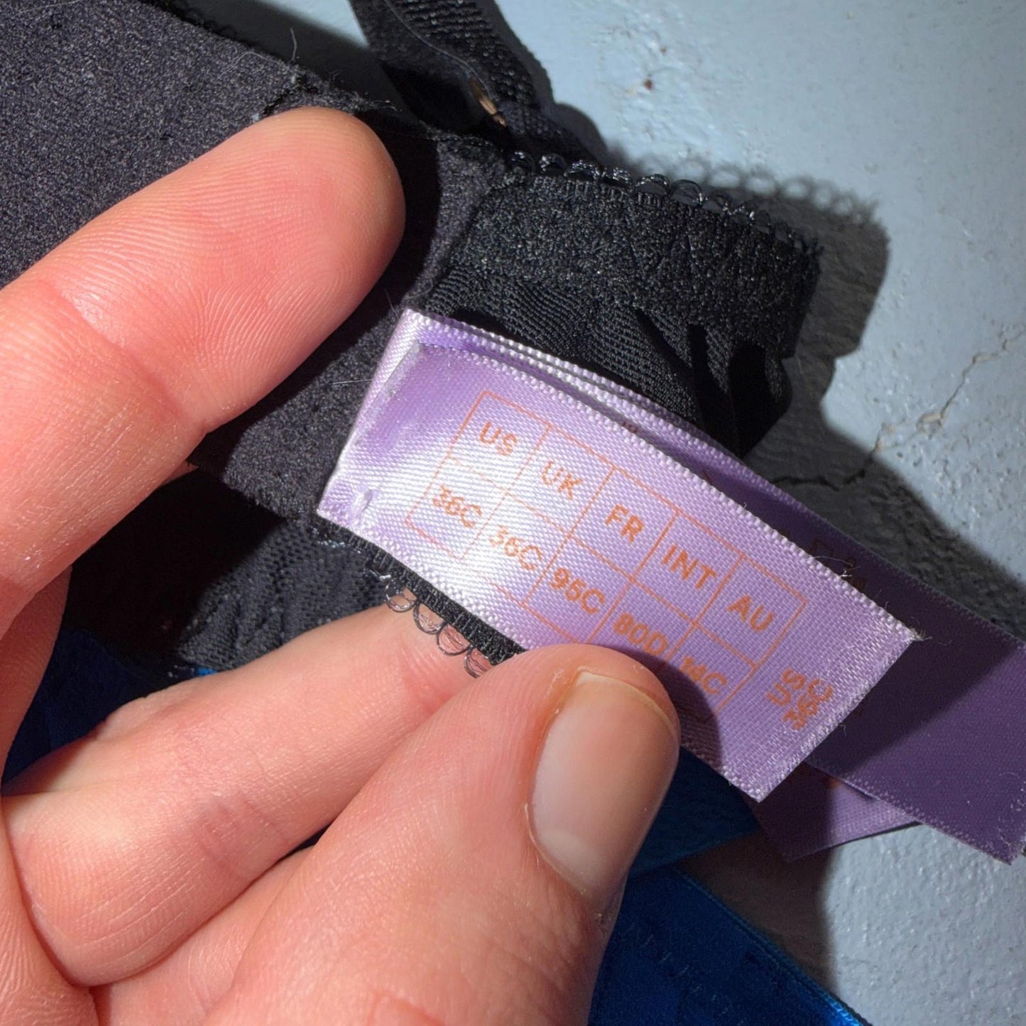 B.Temp’d Women’s Unlined Lace Bra Red Blue Black Purple 36 Lot of 3 C and D