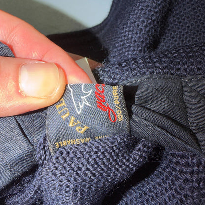 Paul & Shark Yachting Wool Revesible Heavy Jacket Removable Sleeves Italy Vest