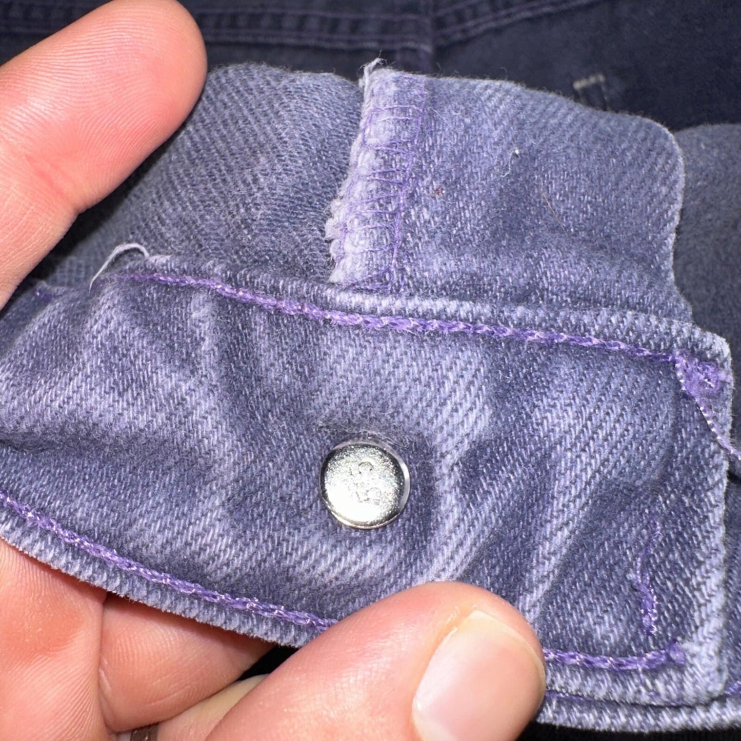 Levis 550 VTG Denim Shorts Mens 38 Purple Wash 1990s Orange Tab 90s 501