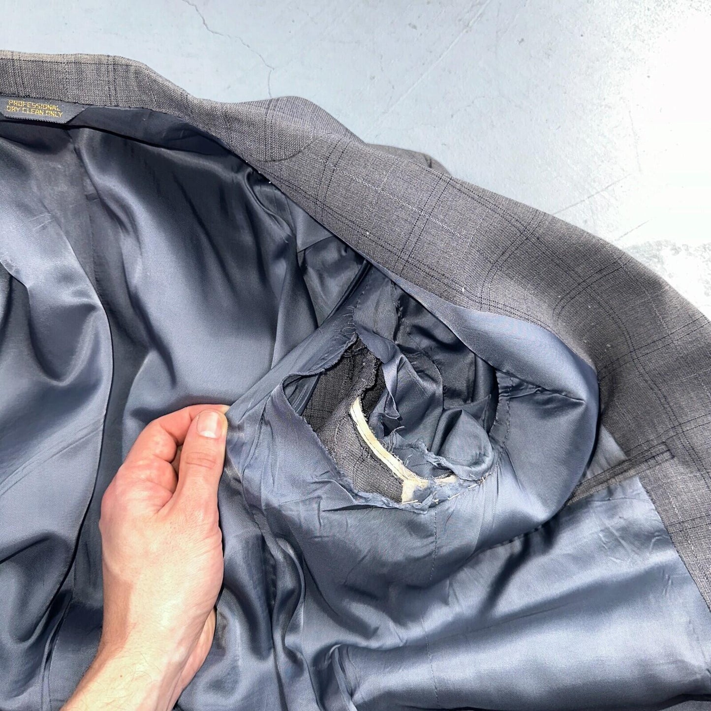 VTG Mens 2 PC Suit 38 Jacket Coat Pants Gray Rockabilly 60s 1960s Petrocelli