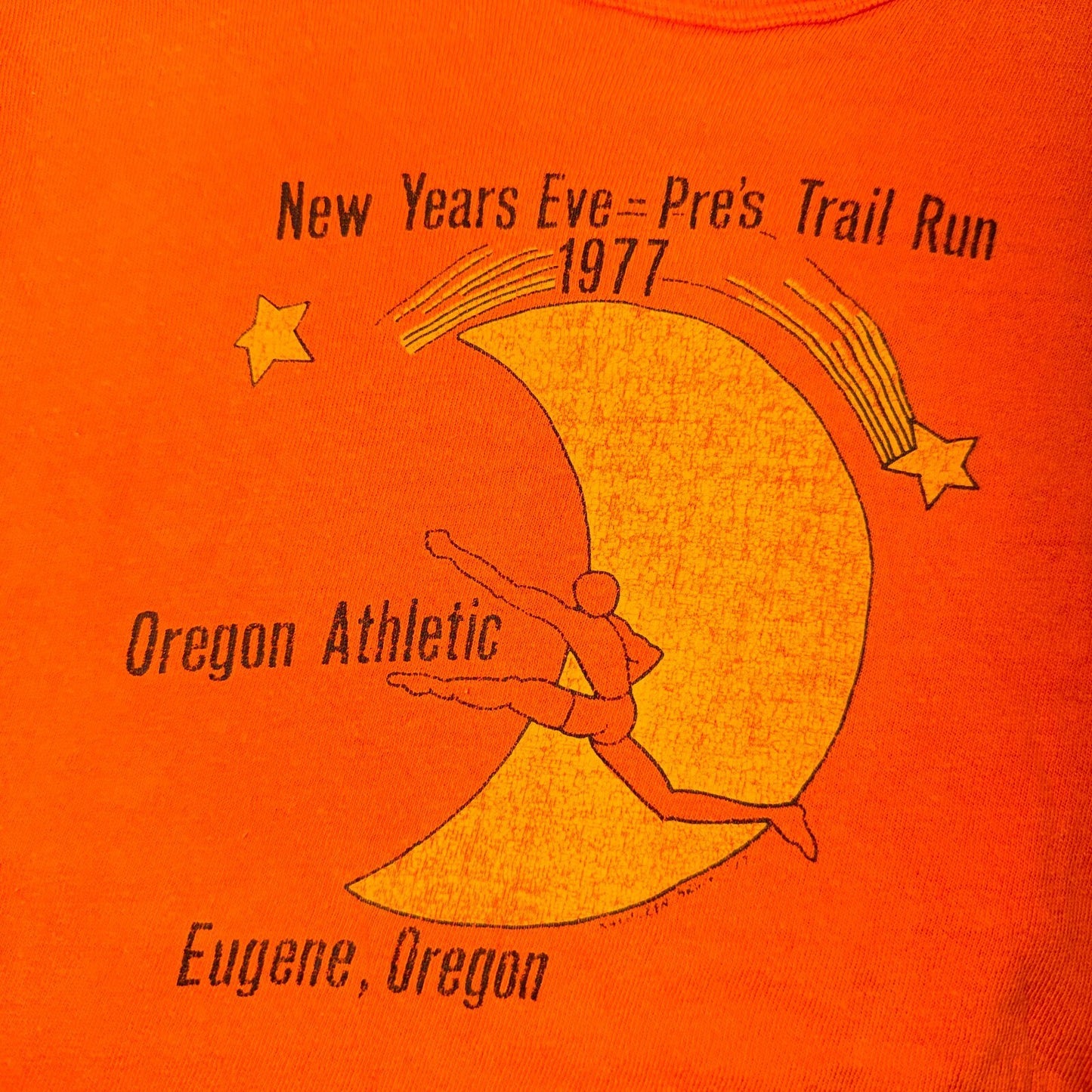 Prefontaine 1977 VTG T Shirt Pre Trail Run Nike Era Oregon Ducks Russell 70s