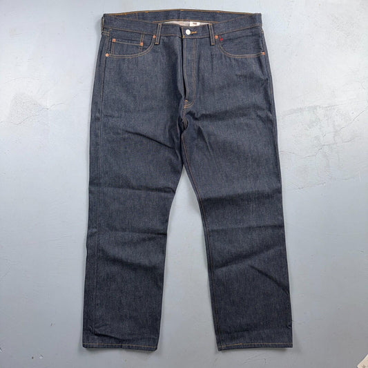 Levis 501 Vintage Y2K Deadstock XX Straight Leg Jeans Black Dark Wash 40x30