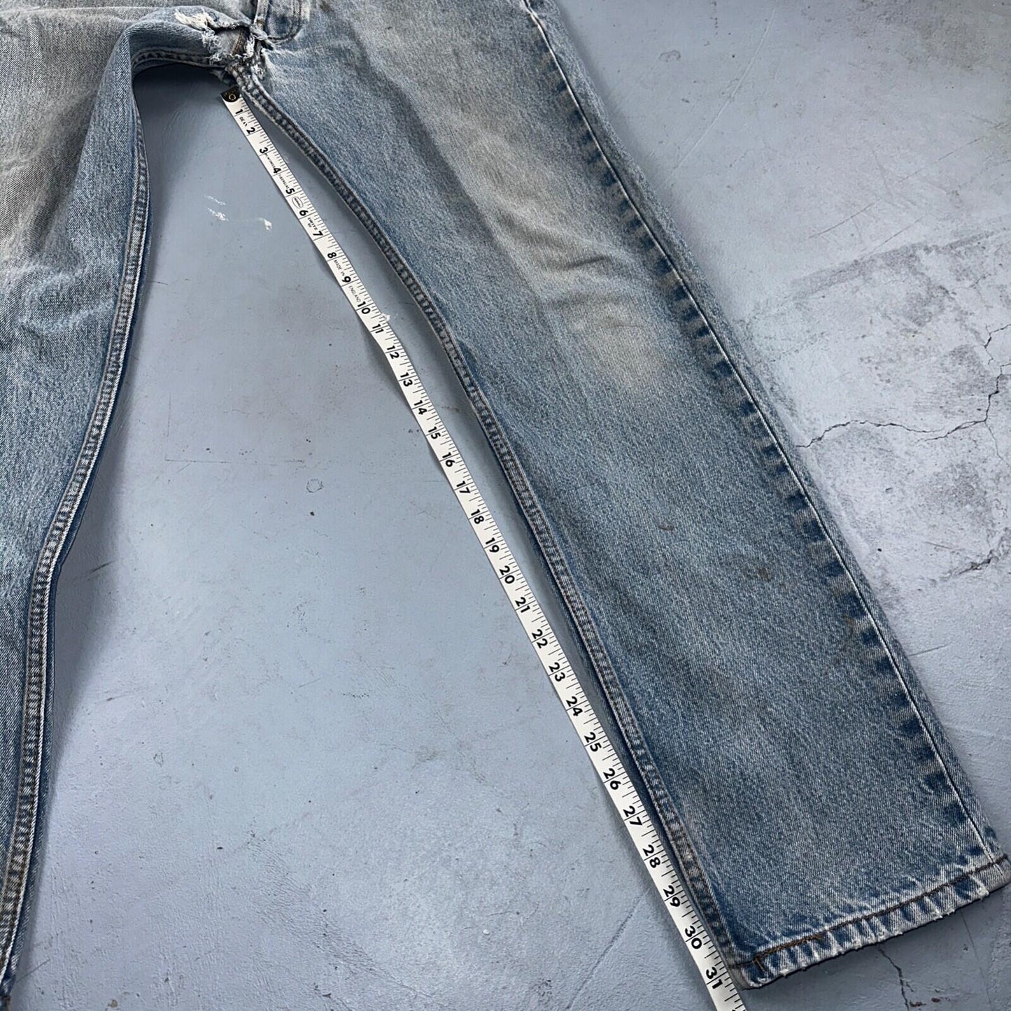 Levis 501 Vintage Y2K XX Straight Leg Jeans 33x36 Light Wash 2000s Act 31x31