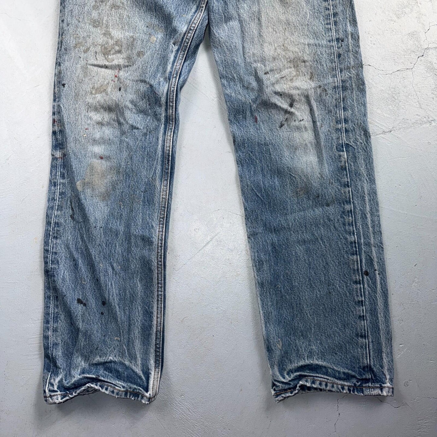 Levis 501 Vintage Y2K Mexico Straight Leg Jeans 35x34 90s Light Wash Act 32x29