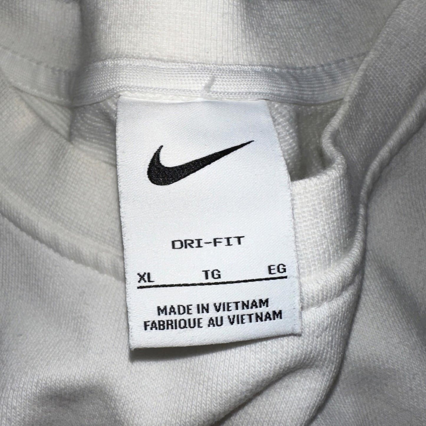Nike Mens Sweatshirt Dri-Fit Pullover Sz XL White Cream Sweater DV7974-133