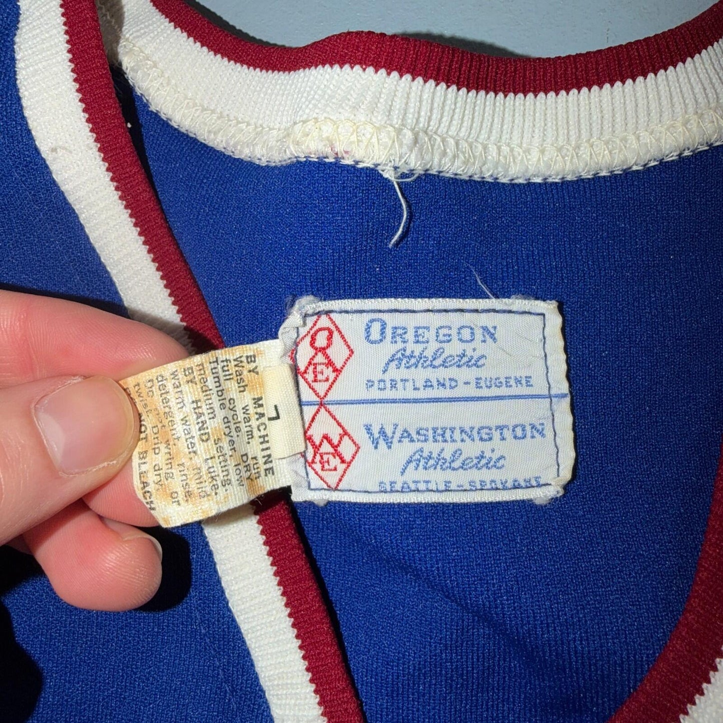 Vintage Vanderbeck Logging Bowling Jersey T Shirt Oregon USA Rockabilly 1960s