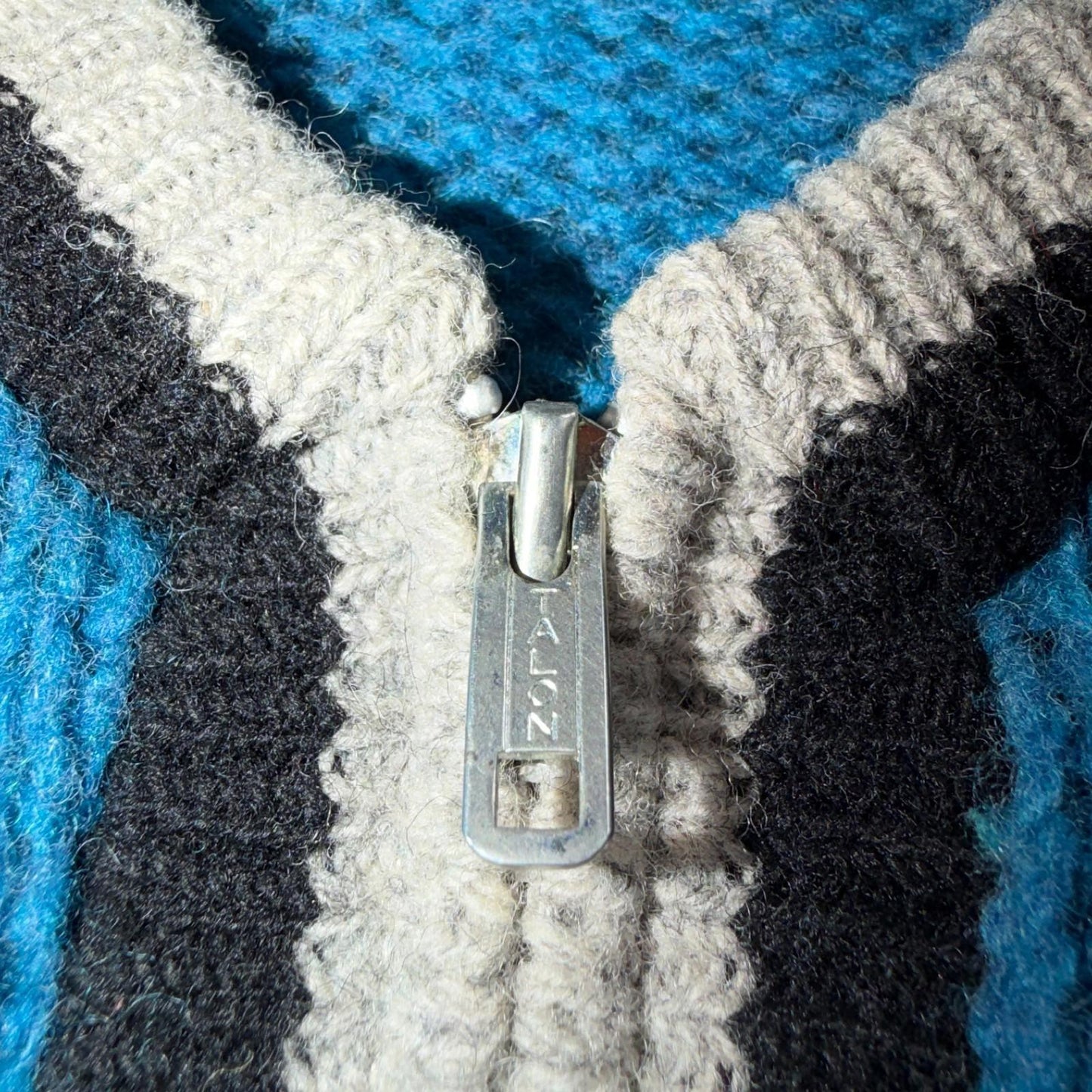 VTG Allen A 100% 2-Ply Shetland Wool Cardigan Sweater Rockabilly 60s 1960s Zip