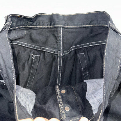 Levis 501 Vintage 90s XX Straight Leg Jeans Black Overdye Wash 36x30 Act 34x29