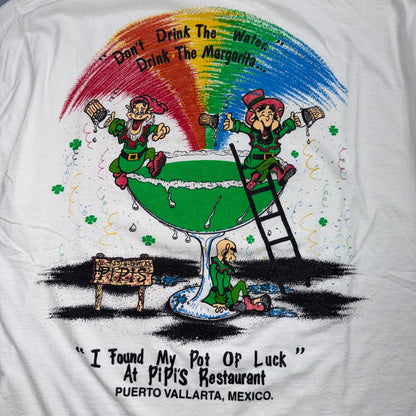 Margarita Elves VTG T Shirt Drinking Alcohol Smurfs Funny Graphic Pipis Lucky