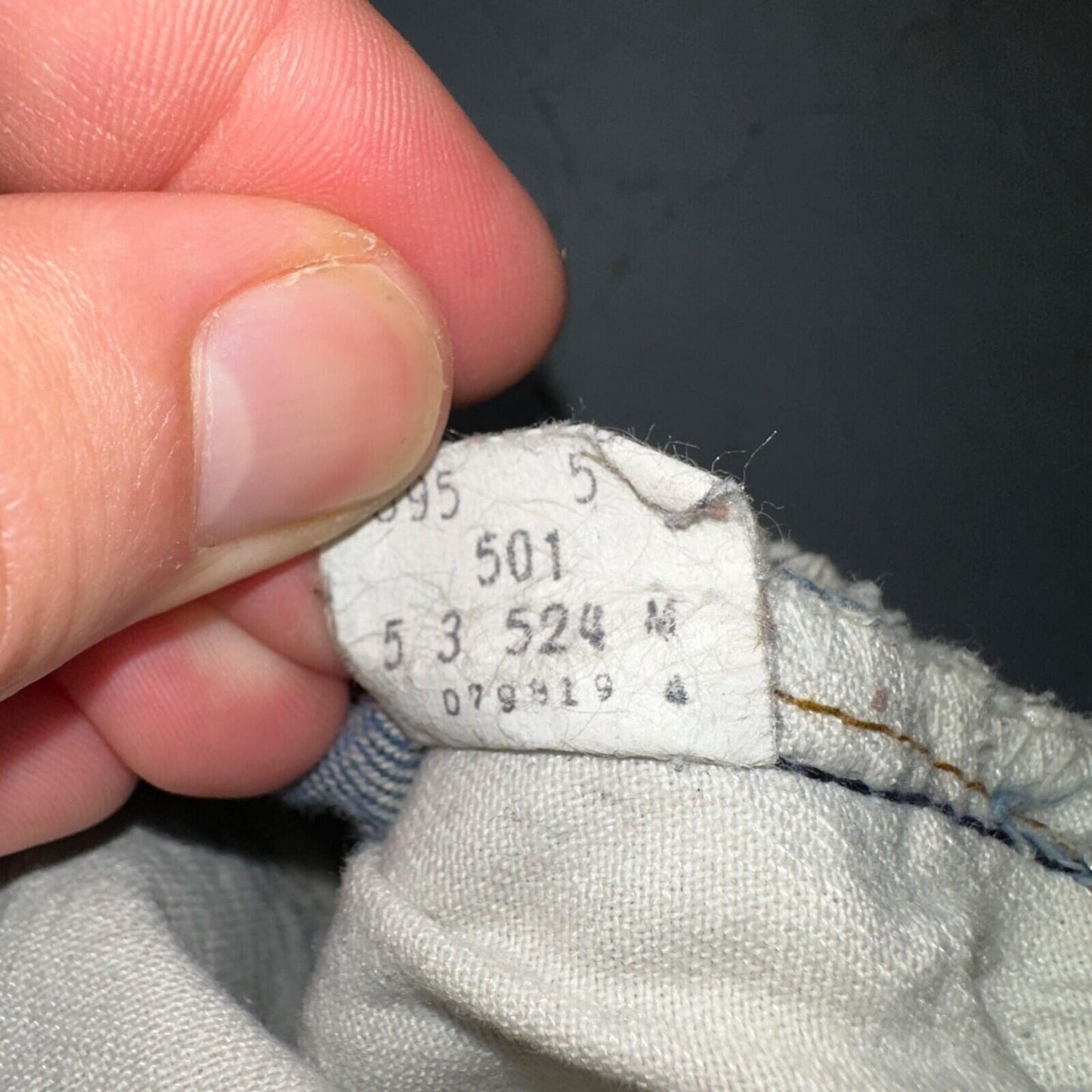 Levis 501 Vintage 80s Redline Selvedge USA XX Jeans Med Wash 31x36 Act 30x30