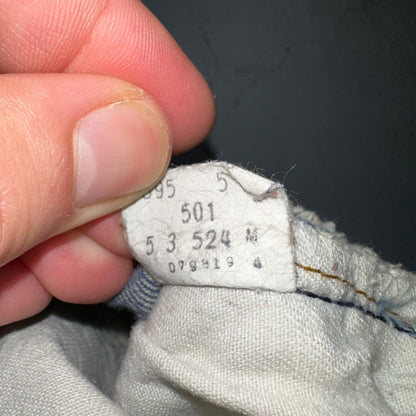 Levis 501 Vintage 80s Redline Selvedge USA XX Jeans Med Wash 31x36 Act 30x30