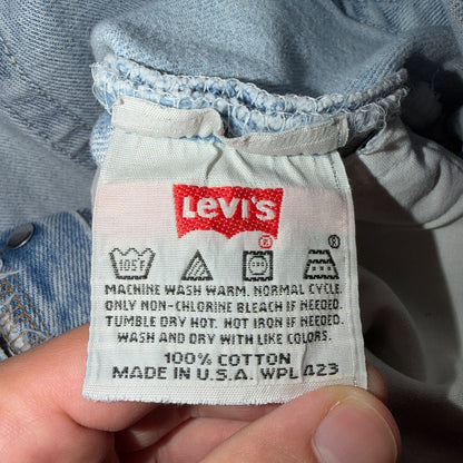 Levis 501 Vintage 90s USA XX Straight Leg Jeans Blue Light Wash 38x32 Act 36x30