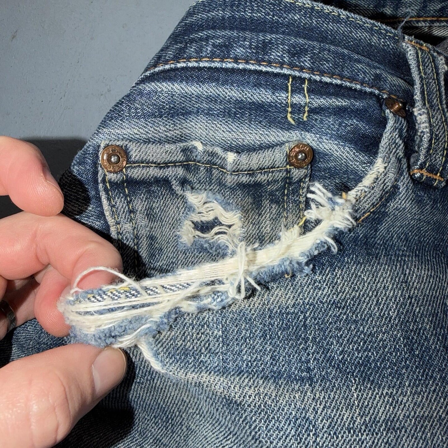 Levis 501 Big E Vintage 60s Redline Selvedge USA XX 1960s Jeans 66 Act 31x30