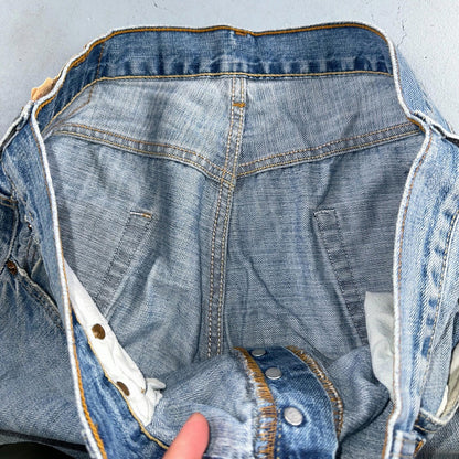 Levis 501 Vintage Y2K XX Straight Leg Jeans Blue Light Wash 36x36 Act 35x34