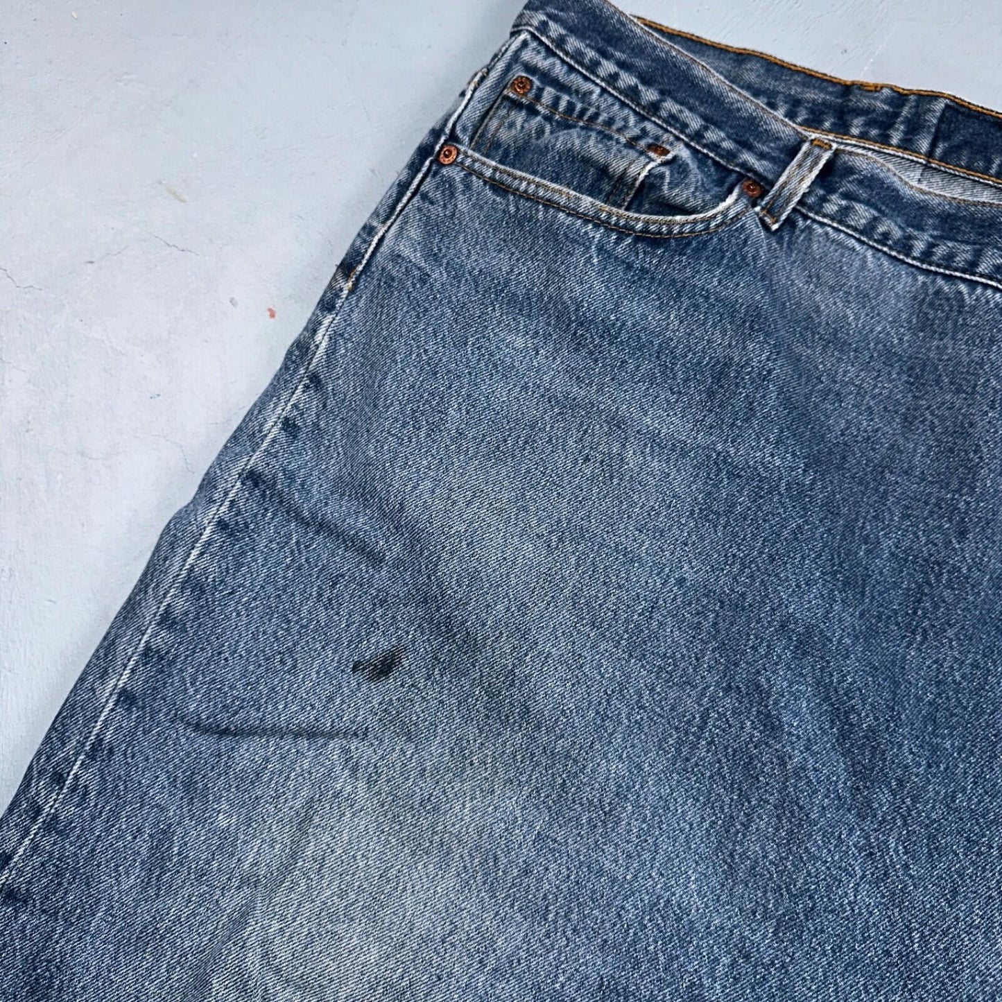 Levis 501 Vintage 90s USA XX Straight Leg Jeans Blue Light Wash 60x30 Act 56x27