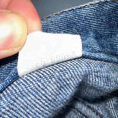 Levis Vintage Womens Size 24x32 White Tab Big E 501 Blue Straight Jeans 70s 80s