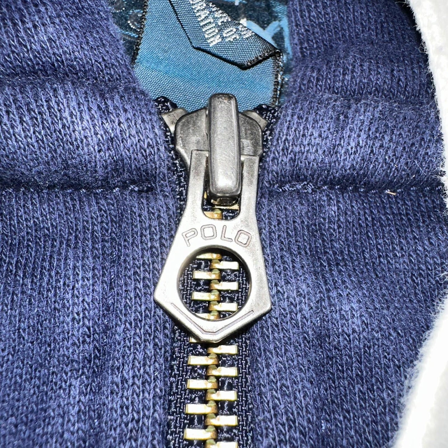 Polo Ralph Lauren VTG Full Zip Hoodie Men’s Size XL Cotton Blue Jacket 90s