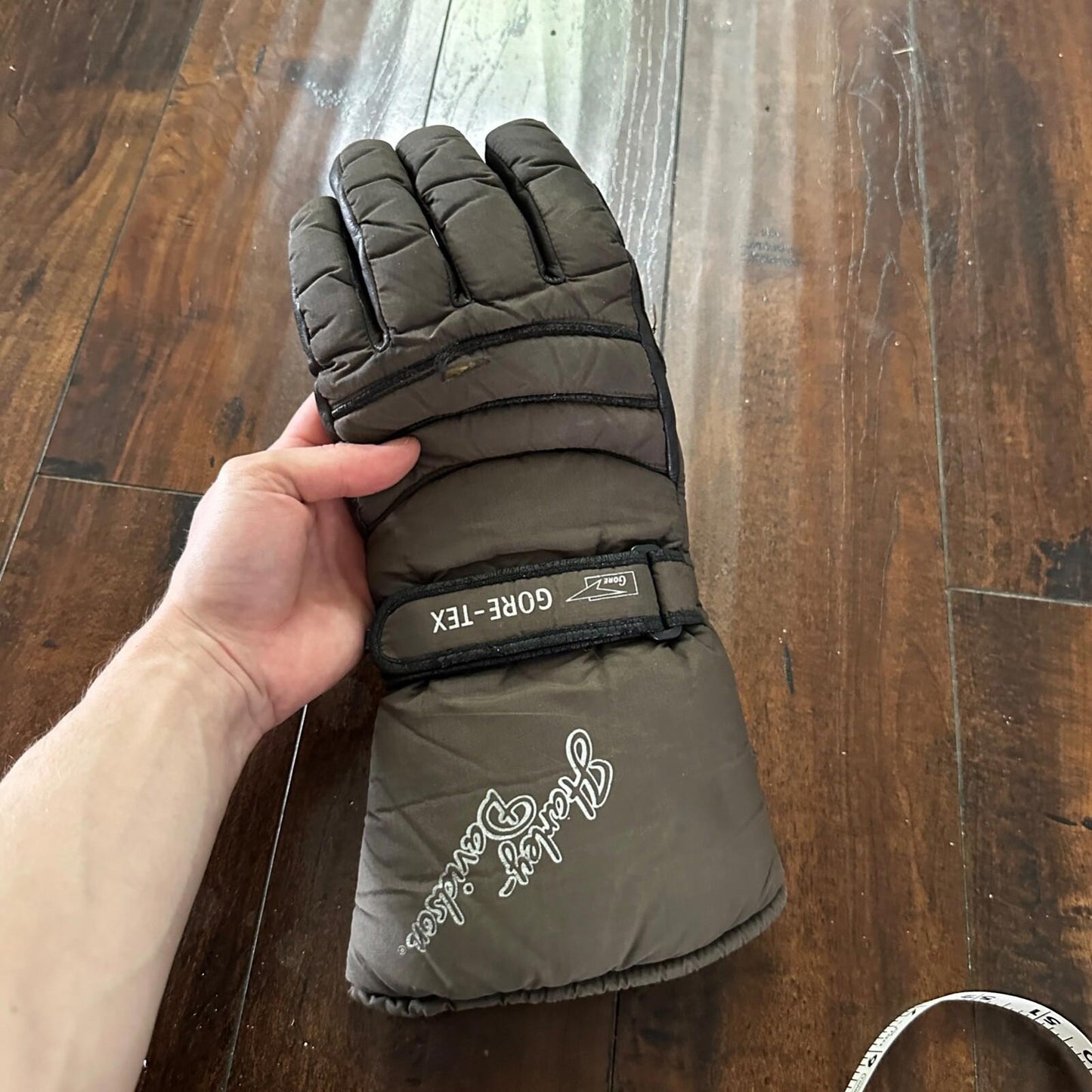Harley Davidson GORE-TEX Gaunlet GLOVE Single Missing Other Brown Black VTG