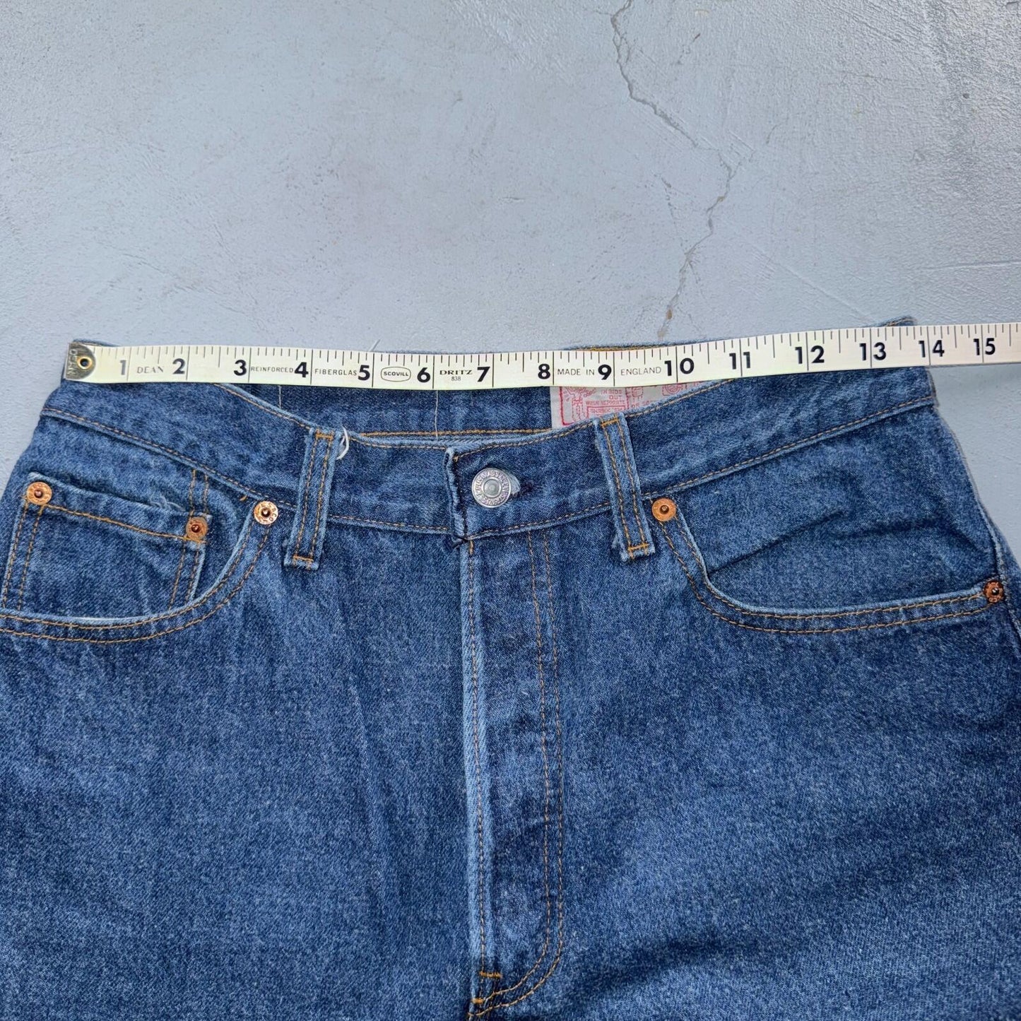 Levis 501 Vintage 80s USA XX Straight Leg Jeans High Rise Sz 13 Womens Act 27x31