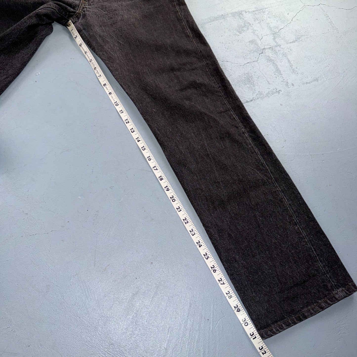 Levis 501 Vintage 80s USA XX Straight Leg Jeans Black Light Wash 30x32 Act 29x31
